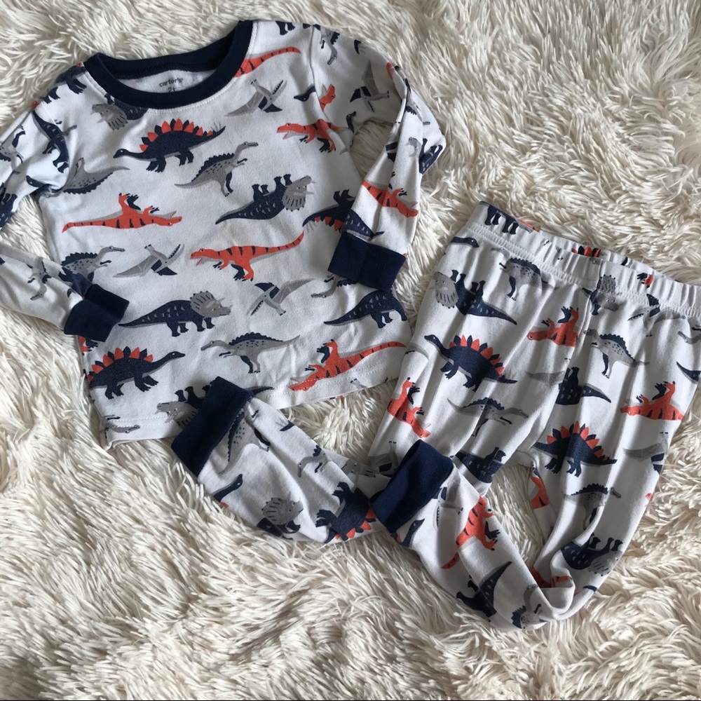 Two piece dinosaur pj set